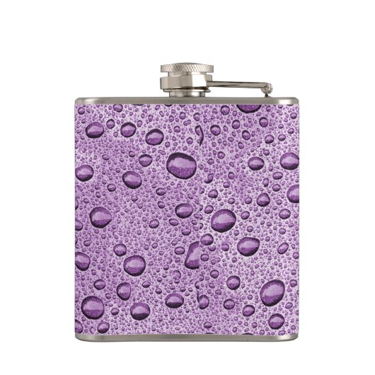 紫の水滴 フラスク (裏面)