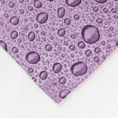 紫の水滴 フリースブランケット (角)