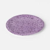 紫の水滴 ペーパープレート (アングル)