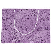 紫の水滴 ラージペーパーバッグ (正面)