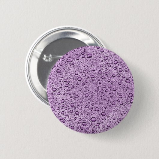 紫の水滴 缶バッジ (正面&裏面)