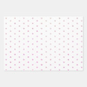 紫の水玉模様の花と母のワードアート ラッピングペーパーシート (正面3)