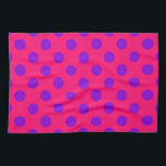 紫の水玉模様オンcerise キッチンタオル<br><div class="desc">紫の水玉模様オンcerise</div>