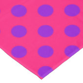 紫の水玉模様オンcerise テーブルクロス (アングル)