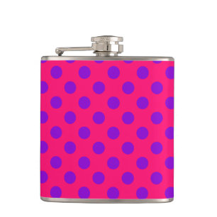 紫の水玉模様オンcerise フラスク