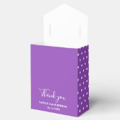 紫の水玉模様誕生日の特典ボックス フェイバーボックス (オープン)