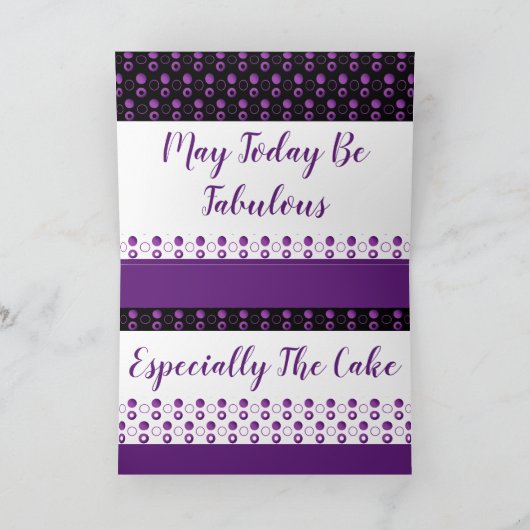 紫の水玉模様 カード (内部)