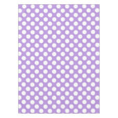 紫の水玉模様、水玉模様パターン、ドット点々のある、 テーブルクロス (正面)