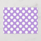 紫の水玉模様、水玉模様パターン、ドット点々のある、 ポストカード (正面)