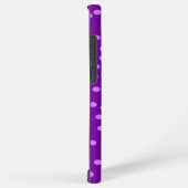 紫の水玉模様 SAMSUNG GALAXYケース (右側面)