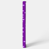 紫の水玉模様 SAMSUNG GALAXYケース (左側面)