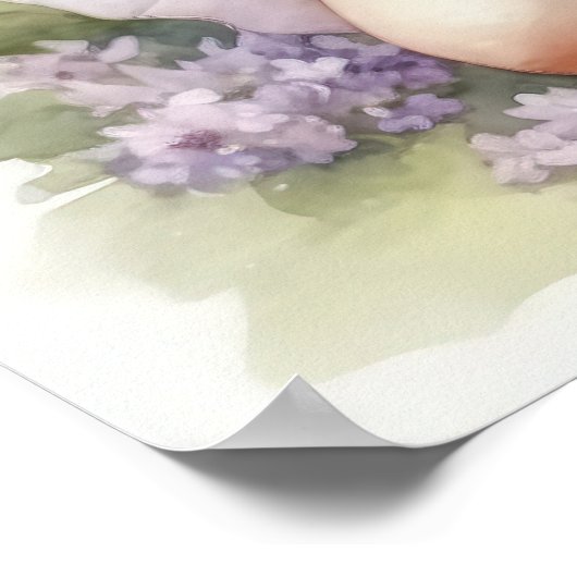 紫の水色の妖精あなたは魔法!引用文 ポスター (角)