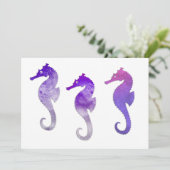 紫の水色の水上馬 招待状 (スタンド正面)