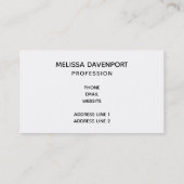 紫の水色の渦巻き外宇宙の名刺 名刺 (裏面)