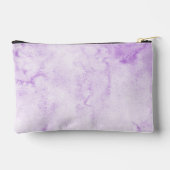 紫の水色エレガント アクセサリーポーチ (裏面)