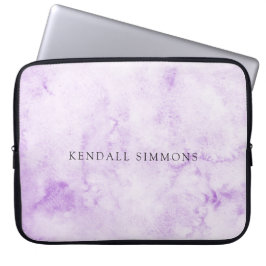 紫の水色エレガント ラップトップスリーブ