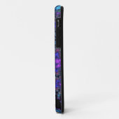 紫の水色スペックル Case-Mate iPhoneケース (裏面/左)