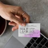 紫の水色ソーシャルメディアのロゴ写真 名刺