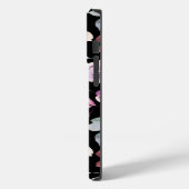 紫の水色フローラ(モノグラム) Case-Mate iPhoneケース (裏面 / 左)