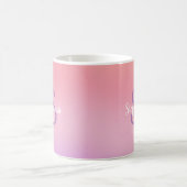 紫の水色 コーヒーマグカップ (中央)