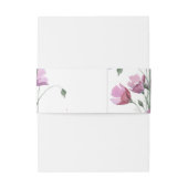 紫の水色。フローラ結婚ズベリーバンド 招待状ベリーバンド (裏面例)