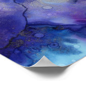 紫の水色 ポスター (角)