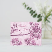 紫の永遠の至福ありがとう ポストカード (スタンド正面)