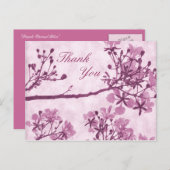 紫の永遠の至福ありがとう ポストカード (正面/裏面)