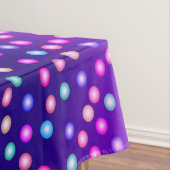 紫の波ドット テーブルクロス (インサイチュ)