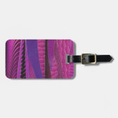 紫の波 ラゲッジタグ (正面横)