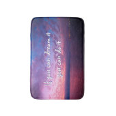 紫の海サンセット写真夢それを行う バスマット (正面縦)