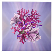 紫の海マーメイドセラミックタイル タイル (正面)