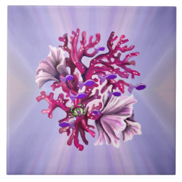 紫の海マーメイドセラミックタイル タイル