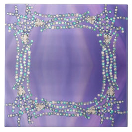 紫の海マーメイドセラミックタイル タイル