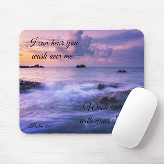 紫の海 マウスパッド (マウス)