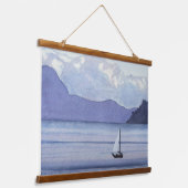 紫の海 吊り下げ型タペストリー (傾斜あり)