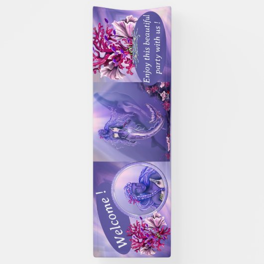 紫の海 横断幕 (縦)