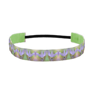 紫の淡い色のユリの花をクローズアップ アスレチックヘッドバンド