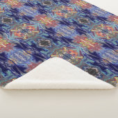 紫の混色 シェルパブランケット (3/4)