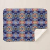 紫の混色 シェルパブランケット (正面(横))