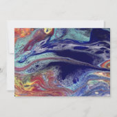 紫の混色 招待状 (正面)