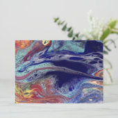 紫の混色 招待状 (スタンド正面)