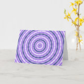 紫の渦のグリーティングカード カード (黄色い花)