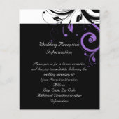 紫の渦巻きアクセントを持つ白黒 (正面)