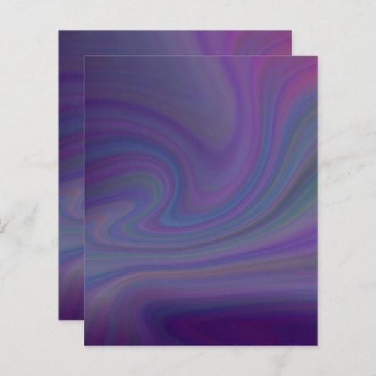 紫の渦巻きスクブック紙 (正面/裏面)