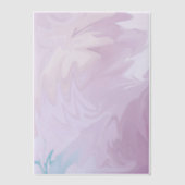 紫の渦巻きターコイズのTouch ベラム紙招待状 (正面)