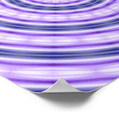 紫の渦巻きポスター ポスター (角)