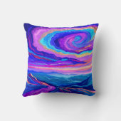 紫の渦巻き クッション (裏面)