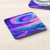 紫の渦巻き コースター (左側)