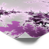 紫の渦巻き ポスター (角)